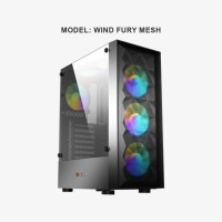 PC Power PP-GS2402 BK Wind Fury Mesh Desktop Gaming Casing